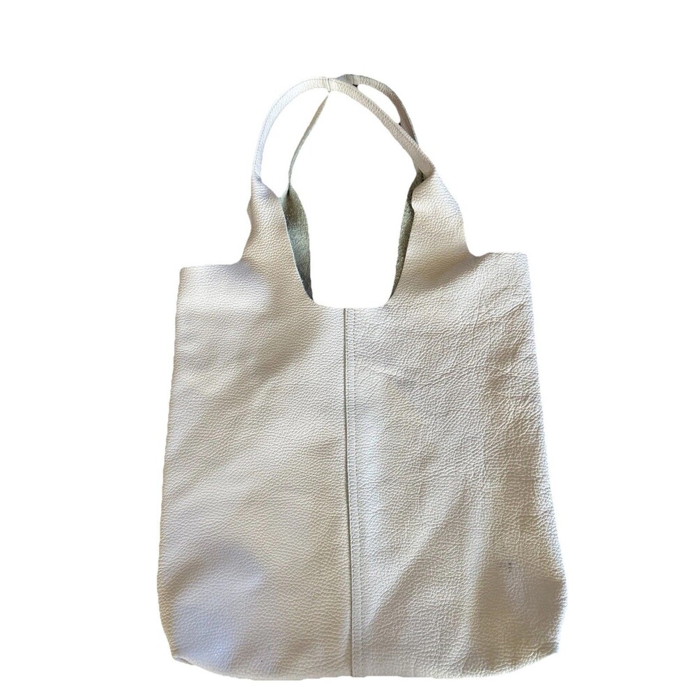 Women's Genuine Pastel Light Soft‎ Pink Leather Tote Hobo Shoulder Business Bag